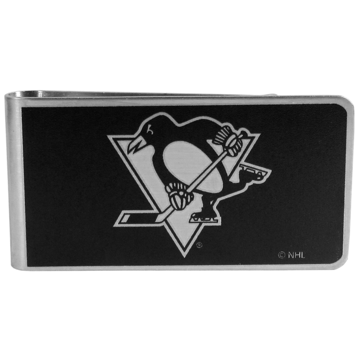 Picture of Siskiyou HBKM100 Male NHL Pittsburgh Penguins Black & Steel Money Clip - One Size