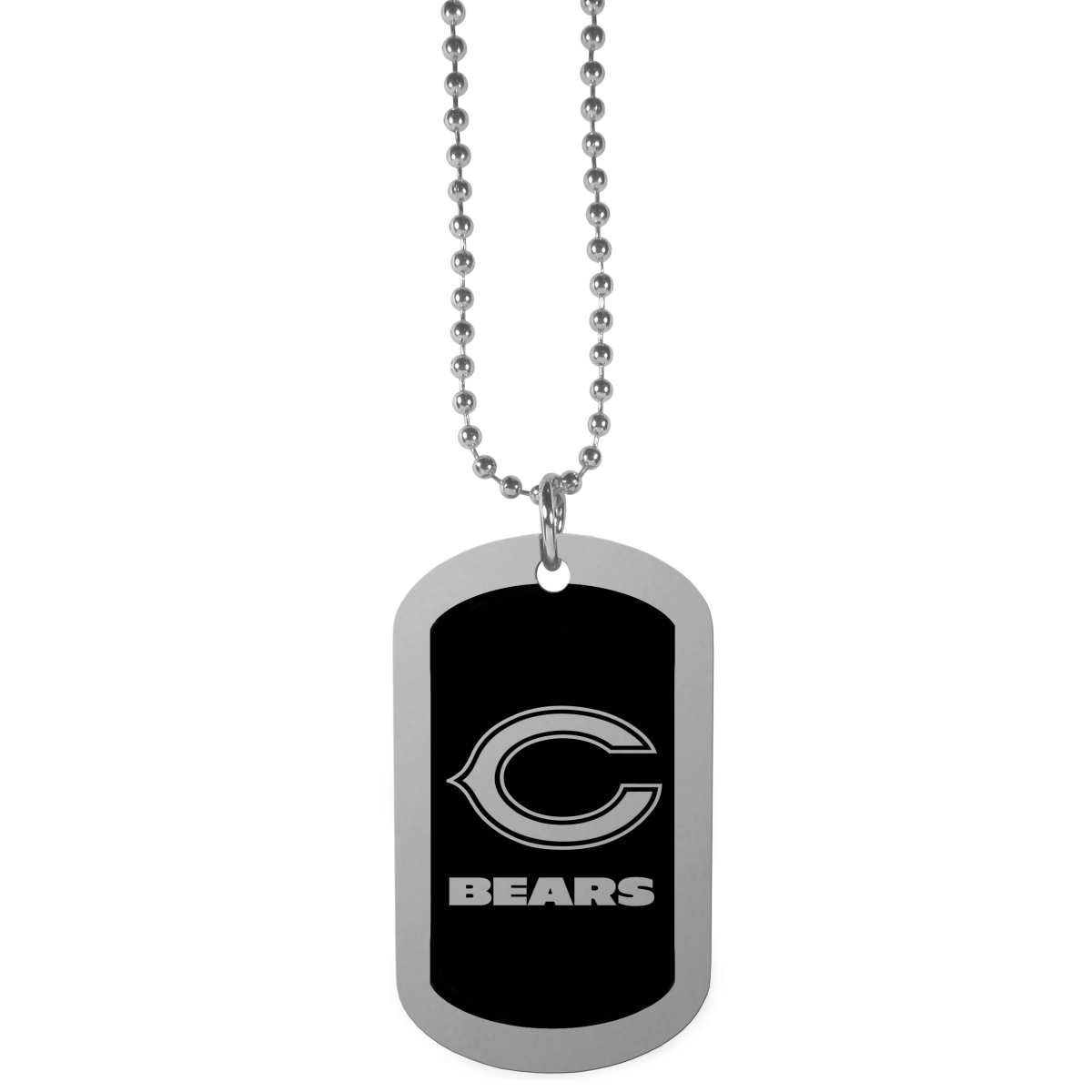 Siskiyou FTNB005 26 in. Unisex NFL Chicago Bears Chrome Tag Necklaces