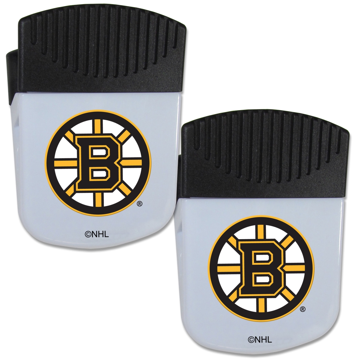 Picture of Siskiyou 2HPMC20 Unisex NHL Boston Bruins Chip Clip Magnet with Bottle Opener - Pack of 2