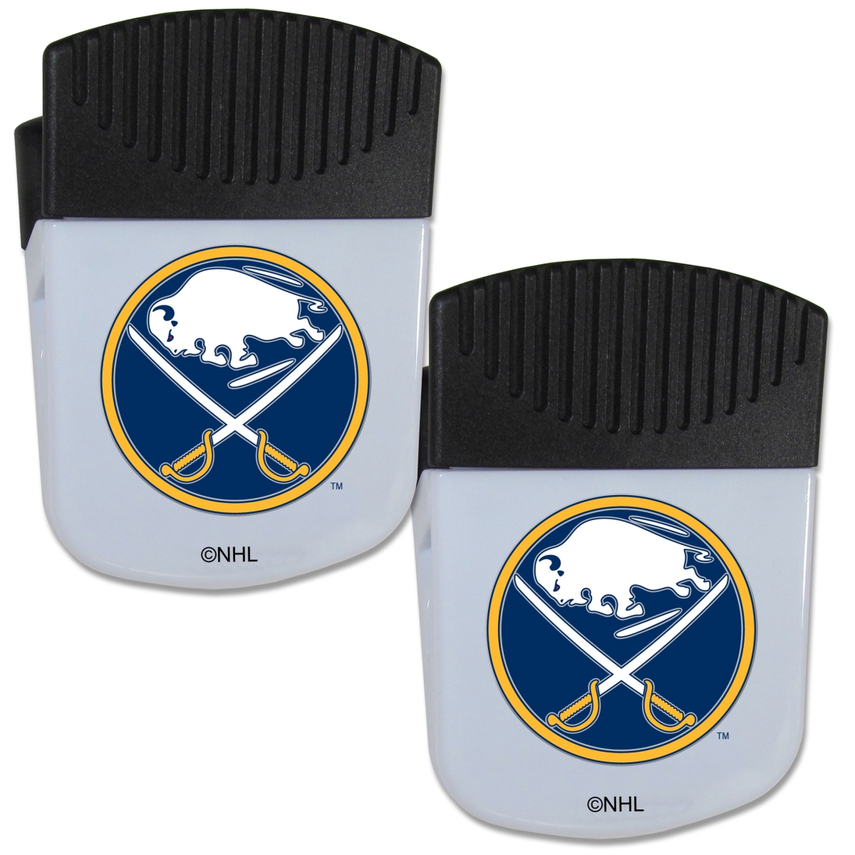 Picture of Siskiyou 2HPMC25 Unisex NHL Buffalo Sabres Chip Clip Magnet with Bottle Opener - Pack of 2