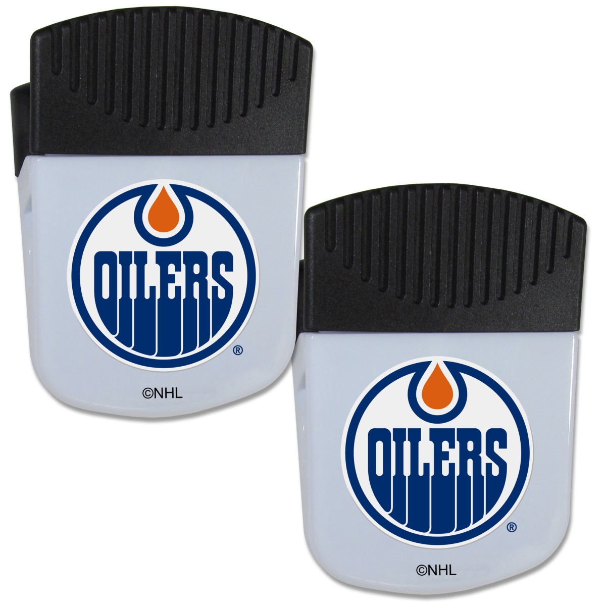 Picture of Siskiyou 2HPMC90 Unisex NHL Edmonton Oilers Chip Clip Magnet with Bottle Opener - Pack of 2