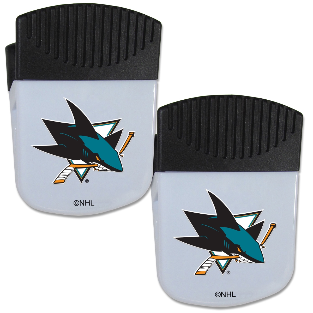Picture of Siskiyou 2HPMC115 Unisex NHL San Jose Sharks Chip Clip Magnet with Bottle Opener - Pack of 2