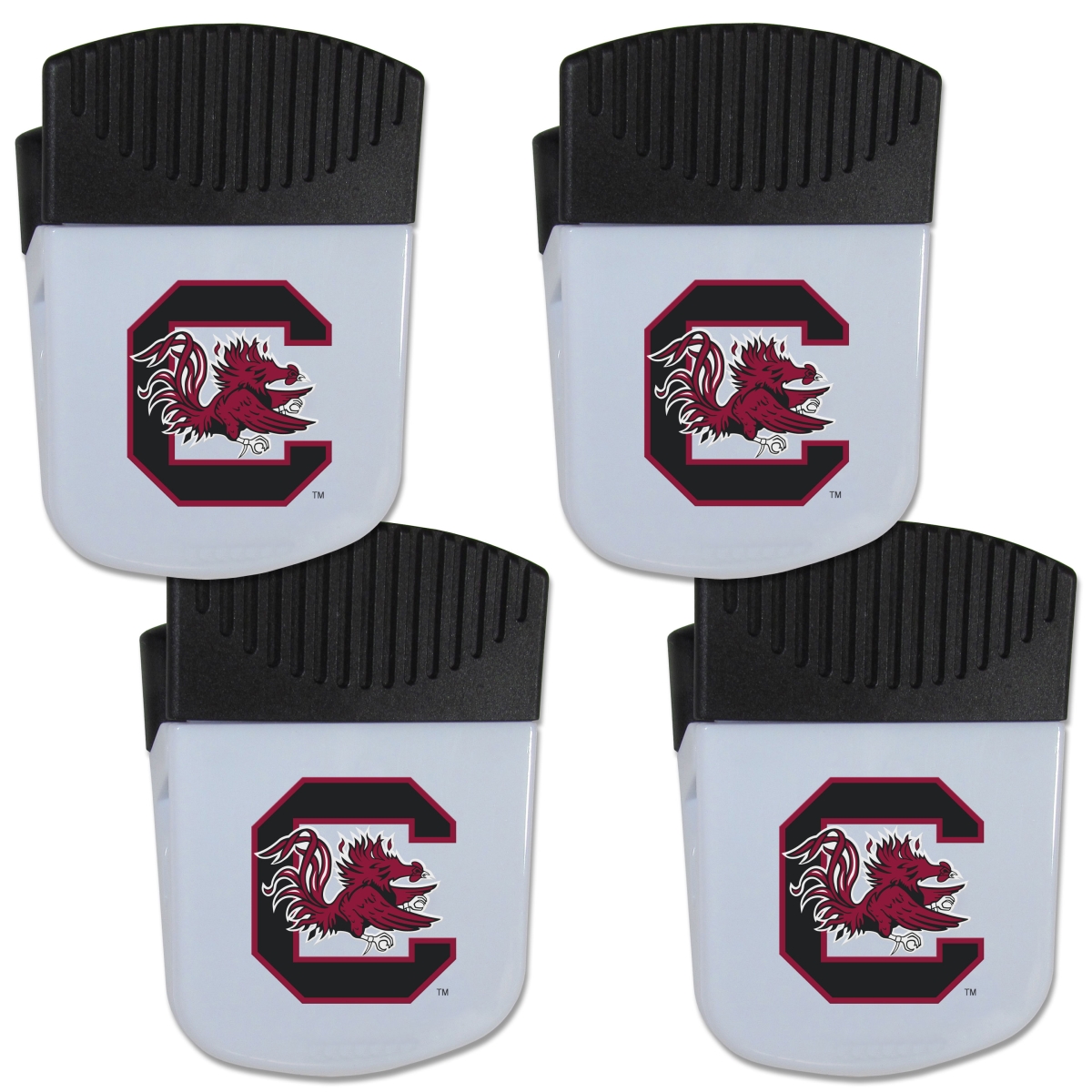 Siskiyou 4CPMC63 Unisex NCAA South Carolina Gamecocks Chip Clip Magnet with Bottle Opener - Pack of 4 -  SiskiyouSports