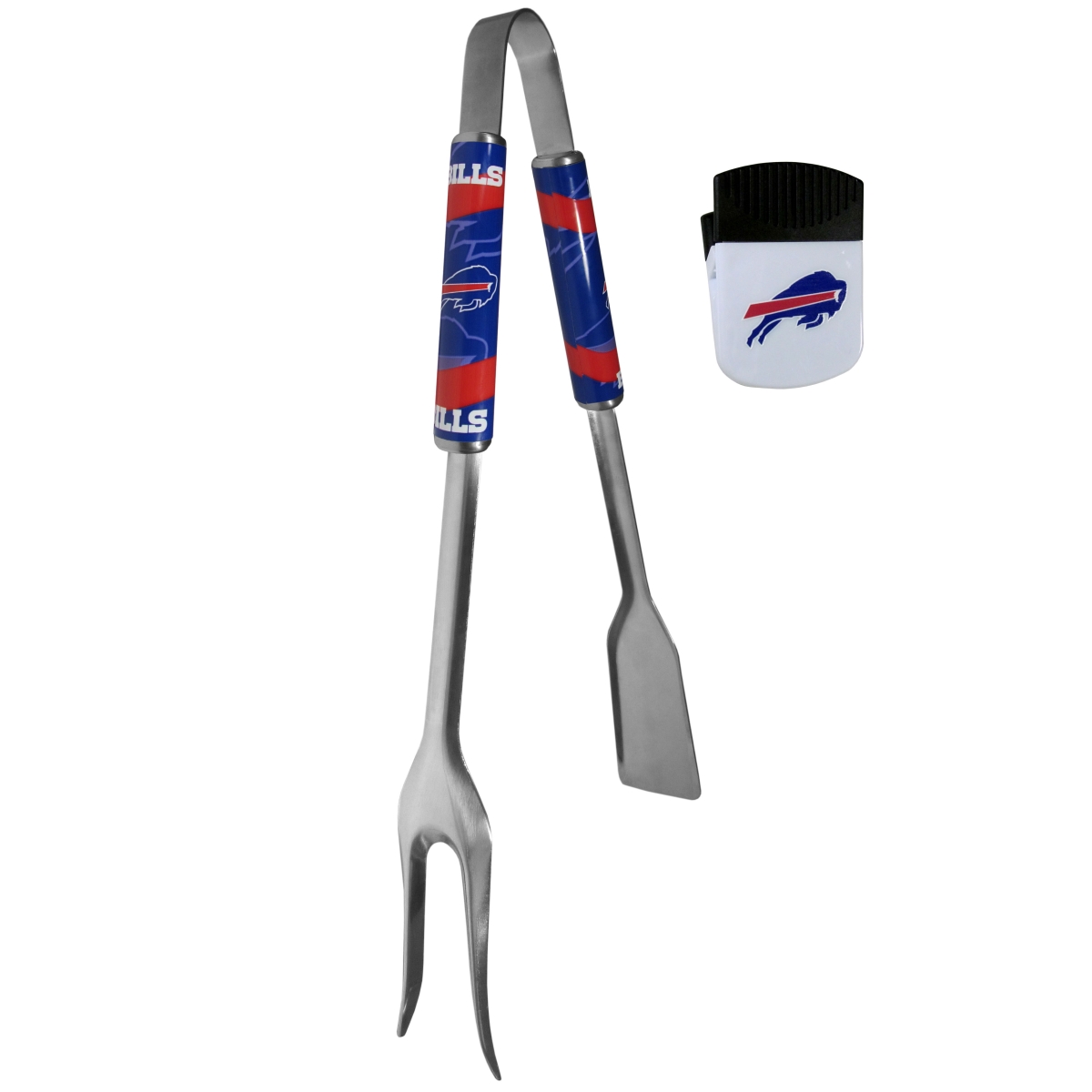 Siskiyou FBQM015PMC Unisex NFL Buffalo Bills 3-in-1 BBQ Tool & Chip Clip - One Size