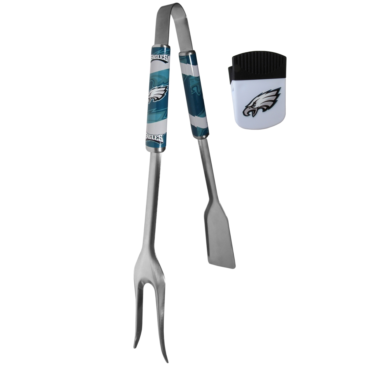 Picture of Siskiyou FBQM065PMC Unisex NFL Philadelphia Eagles 3-in-1 BBQ Tool & Chip Clip - One Size