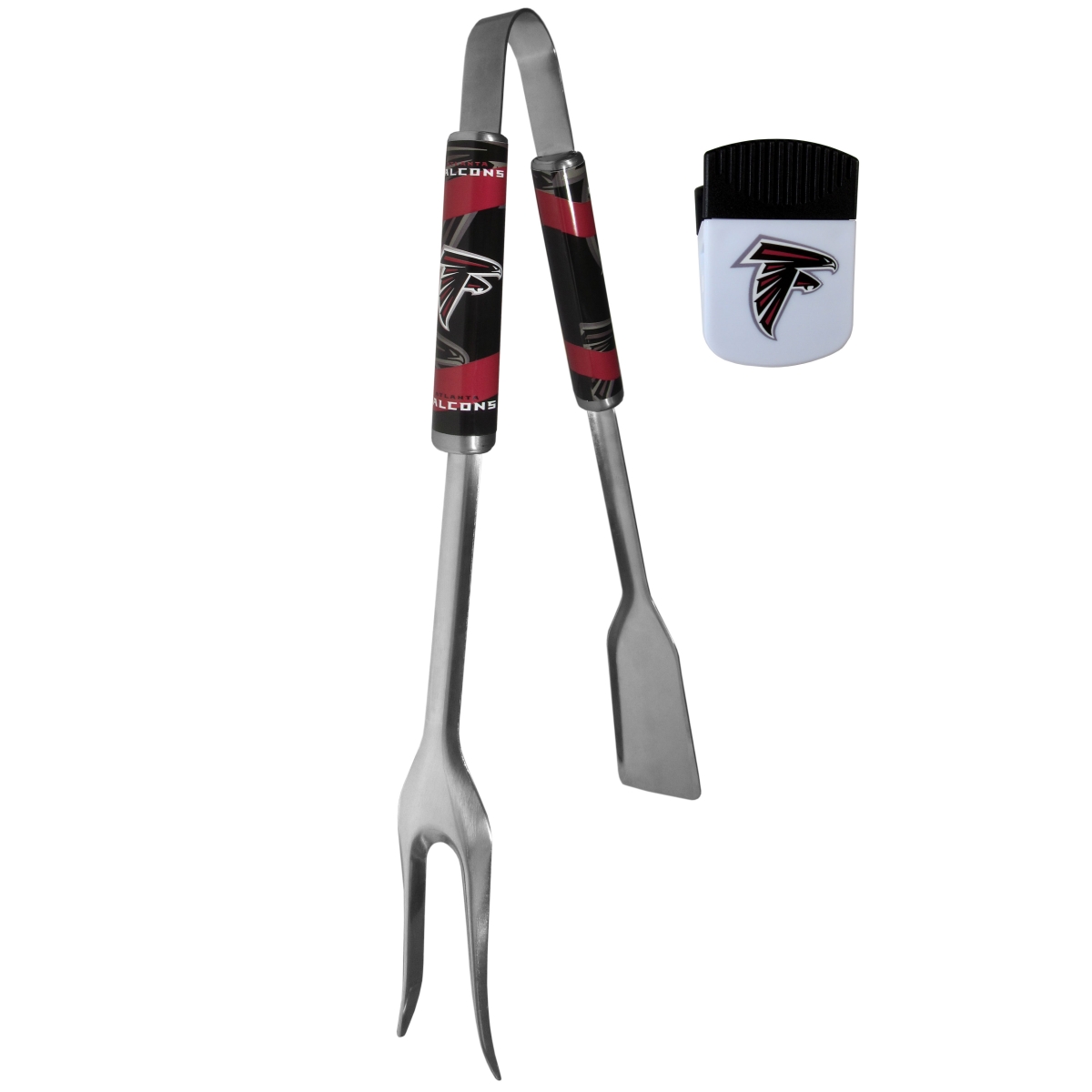 Picture of Siskiyou FBQM070PMC Unisex NFL Atlanta Falcons 3-in-1 BBQ Tool & Chip Clip - One Size