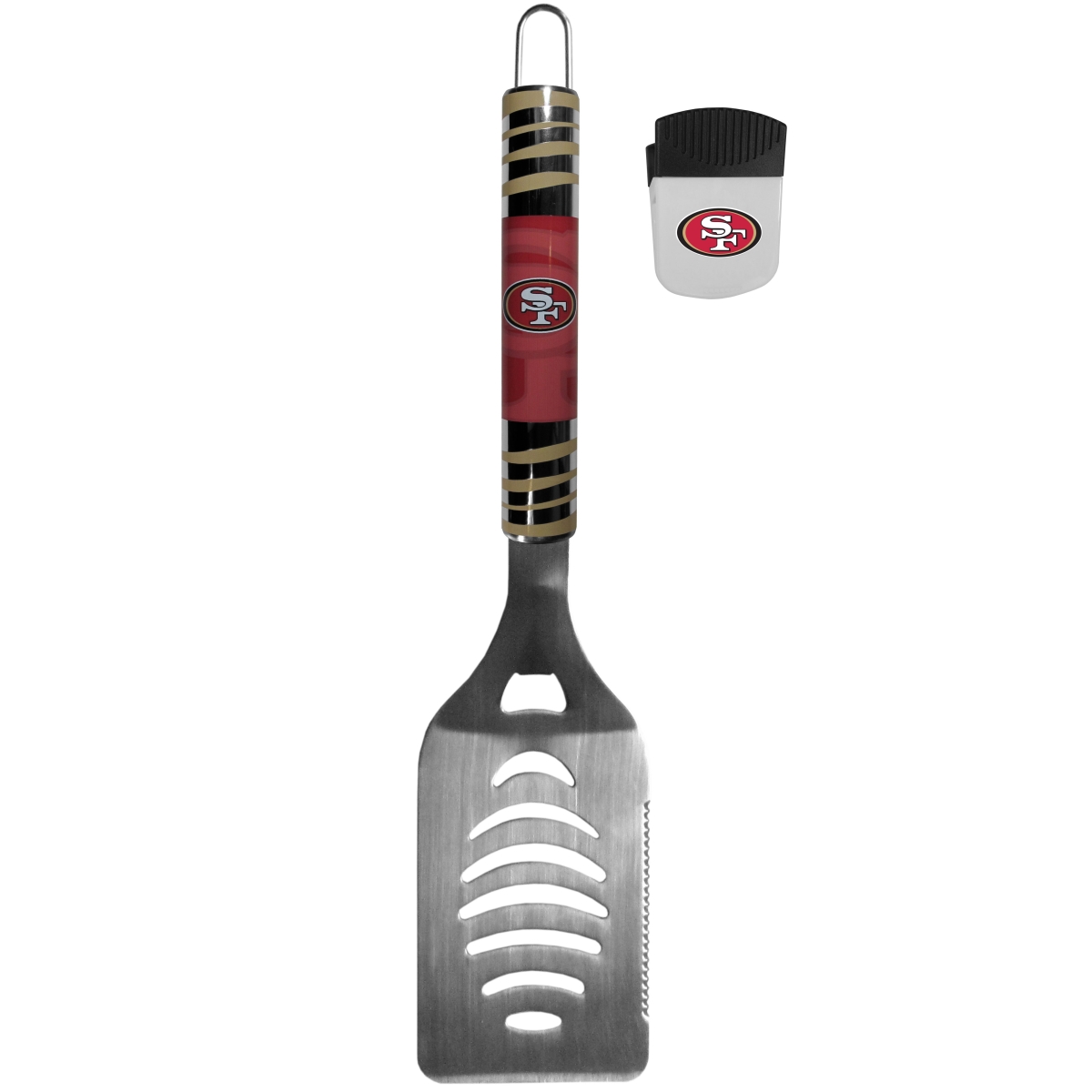Picture of Siskiyou FTGS075PMC Unisex NFL San Francisco 49ers Tailgate Spatula & Chip Clip - One Size