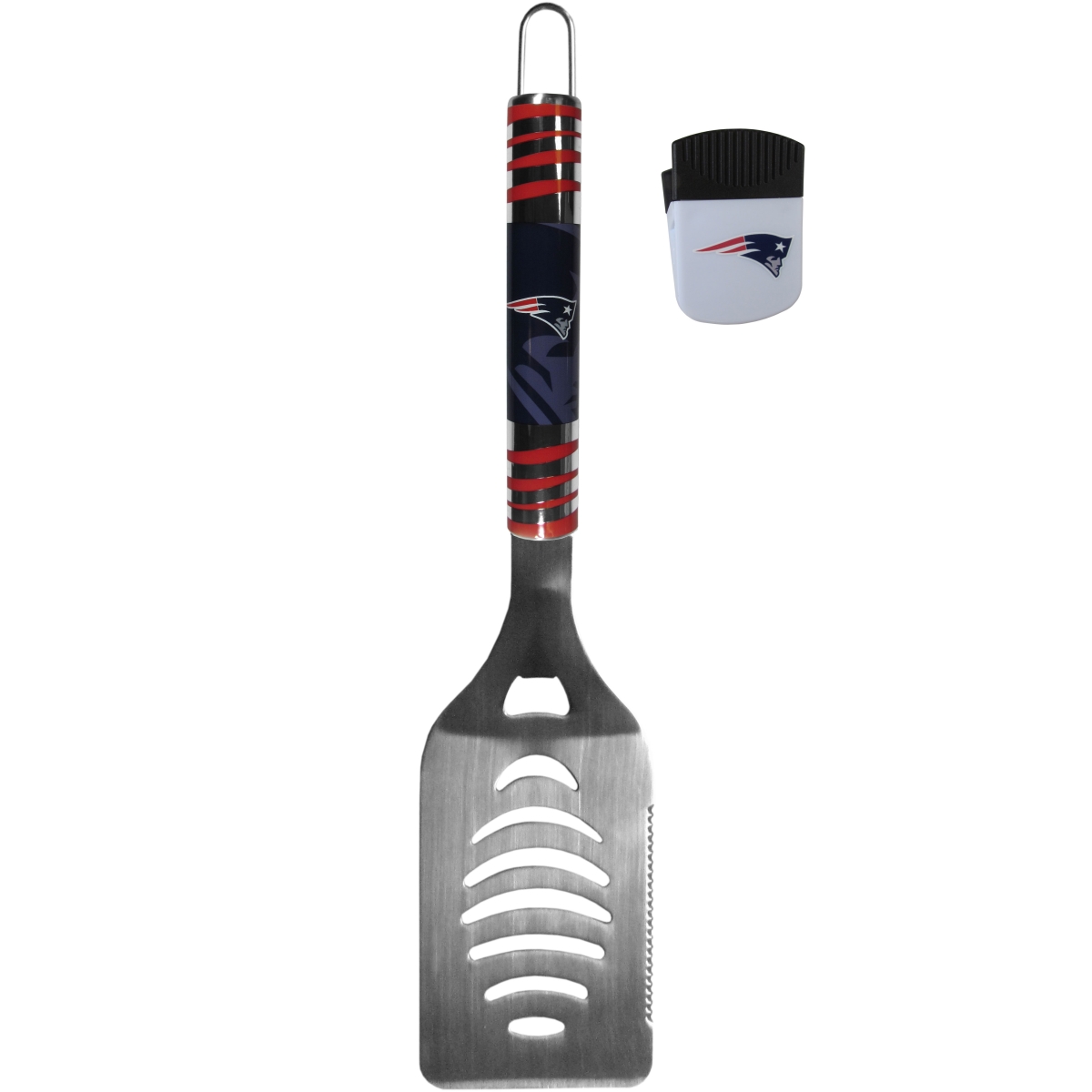 Picture of Siskiyou FTGS120PMC Unisex NFL New England Patriots Tailgate Spatula & Chip Clip - One Size