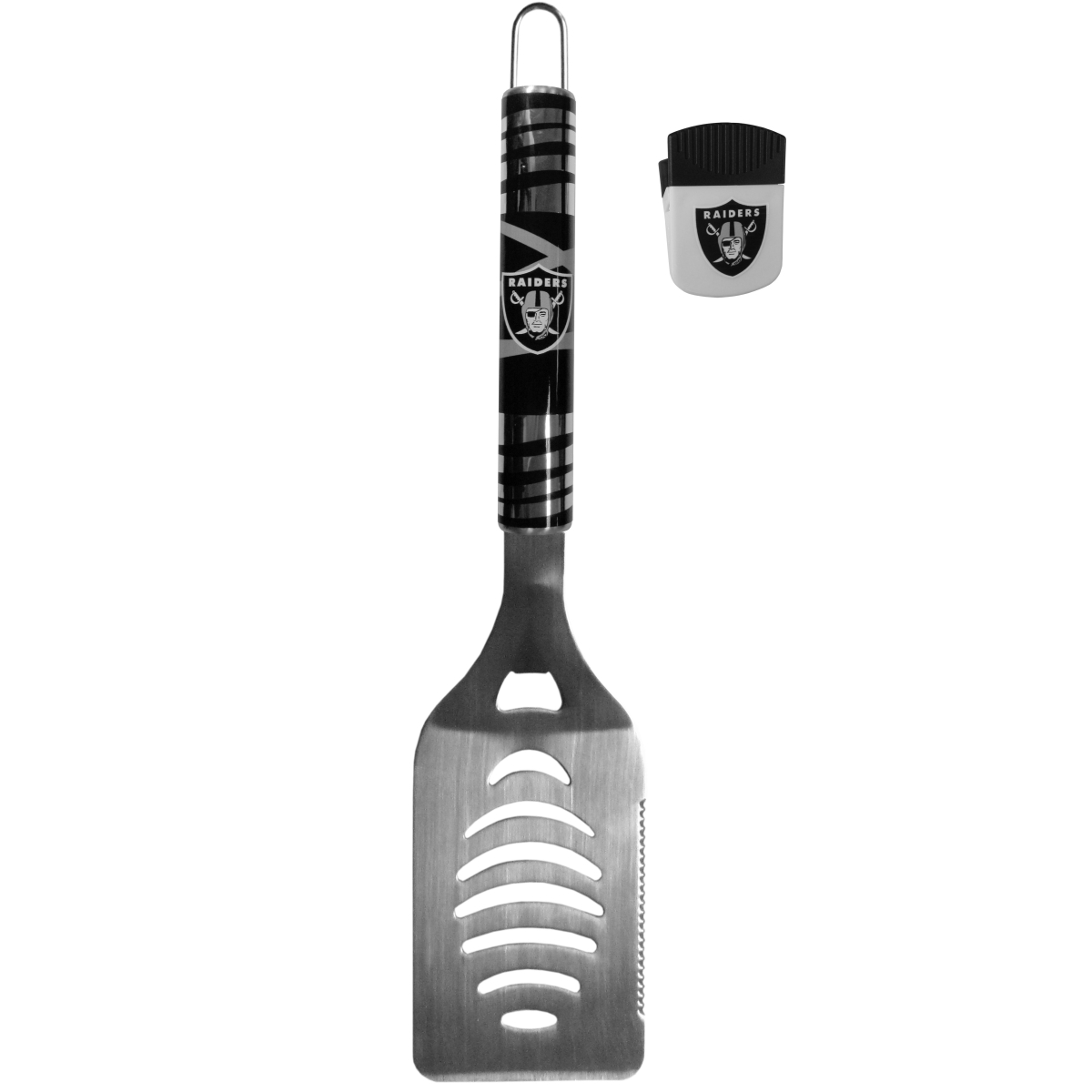Picture of Siskiyou FTGS125PMC Unisex NFL Oakland Raiders Tailgate Spatula & Chip Clip - One Size