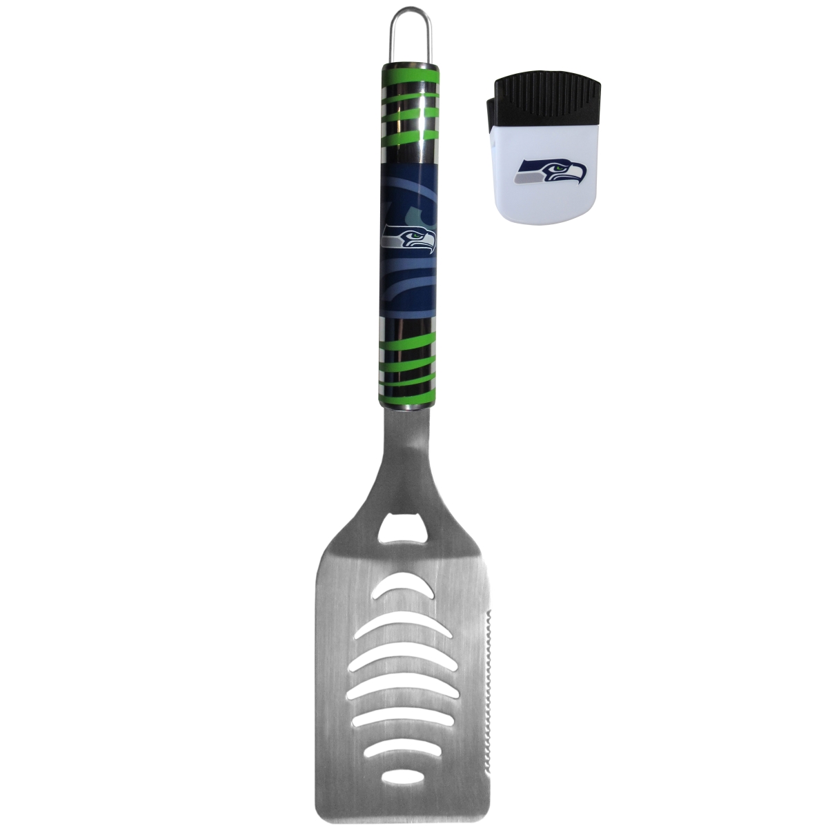Picture of Siskiyou FTGS155PMC Unisex NFL Seattle Seahawks Tailgate Spatula & Chip Clip - One Size