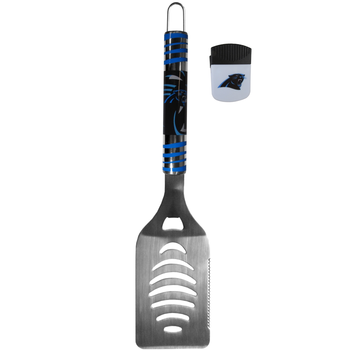 Picture of Siskiyou FTGS170PMC Unisex NFL Carolina Panthers Tailgate Spatula & Chip Clip - One Size