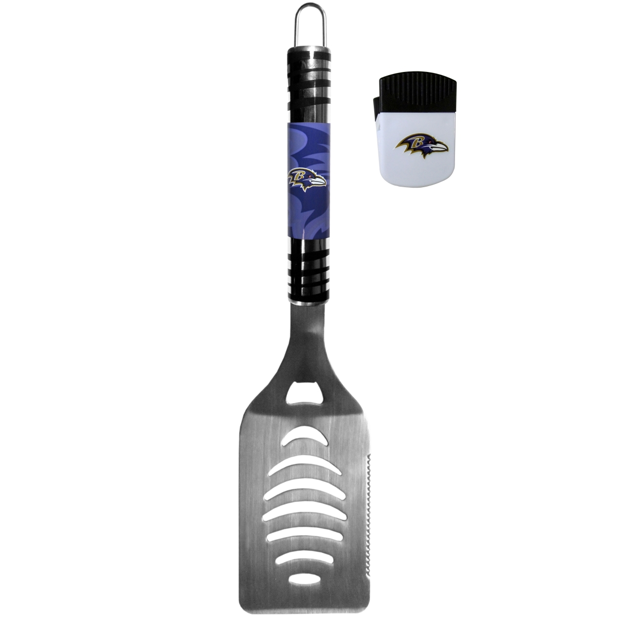 Picture of Siskiyou FTGS180PMC Unisex NFL Baltimore Ravens Tailgate Spatula & Chip Clip - One Size