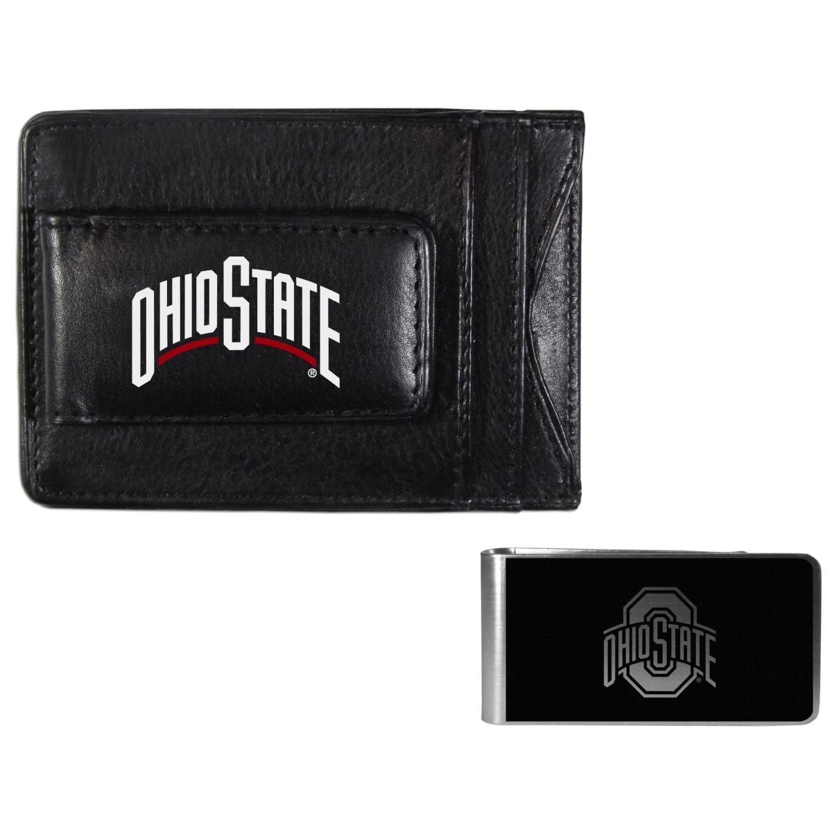 Siskiyou CCCP88BKM Unisex NCAA Louisville Cardinals Leather Cash & Cardholder & Black Money Clip - One Size