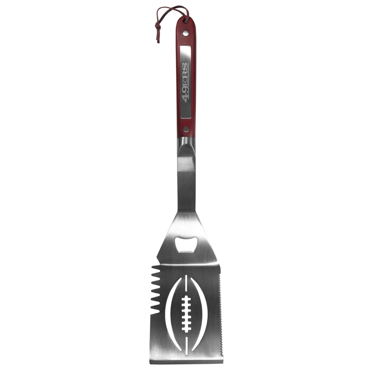 Picture of Siskiyou FSWD075 Unisex NFL San Francisco 49ers Chefs Choice Wood Spatula - One Size