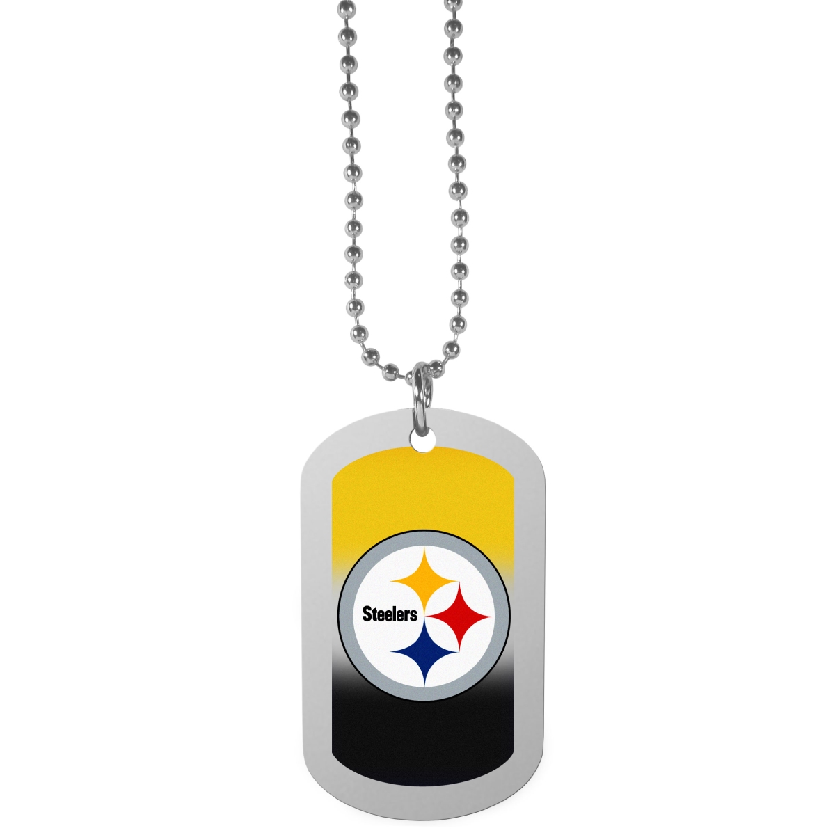 Siskiyou FTNP160 26 in. Unisex NFL Pittsburgh Steelers Team Tag Necklaces