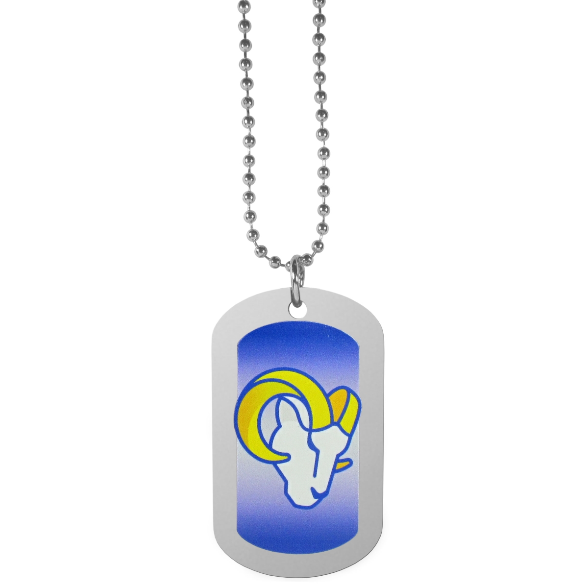 Siskiyou FTNP130 26 in. Unisex NFL Los Angeles Rams Team Tag Necklaces