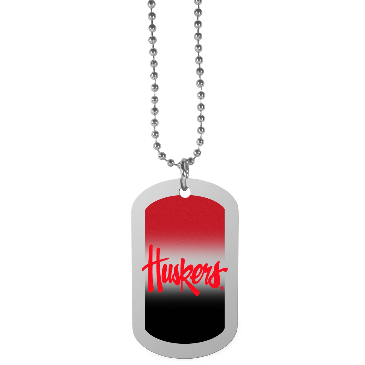 Siskiyou  26 in. Unisex NCAA Nebraska Cornhuskers Team Tag Necklaces