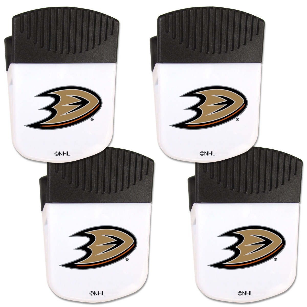 Picture of Siskiyou 4HPMC55 Unisex NHL Anaheim Ducks Chip Clip Magnet with Bottle Opener - Pack of 4