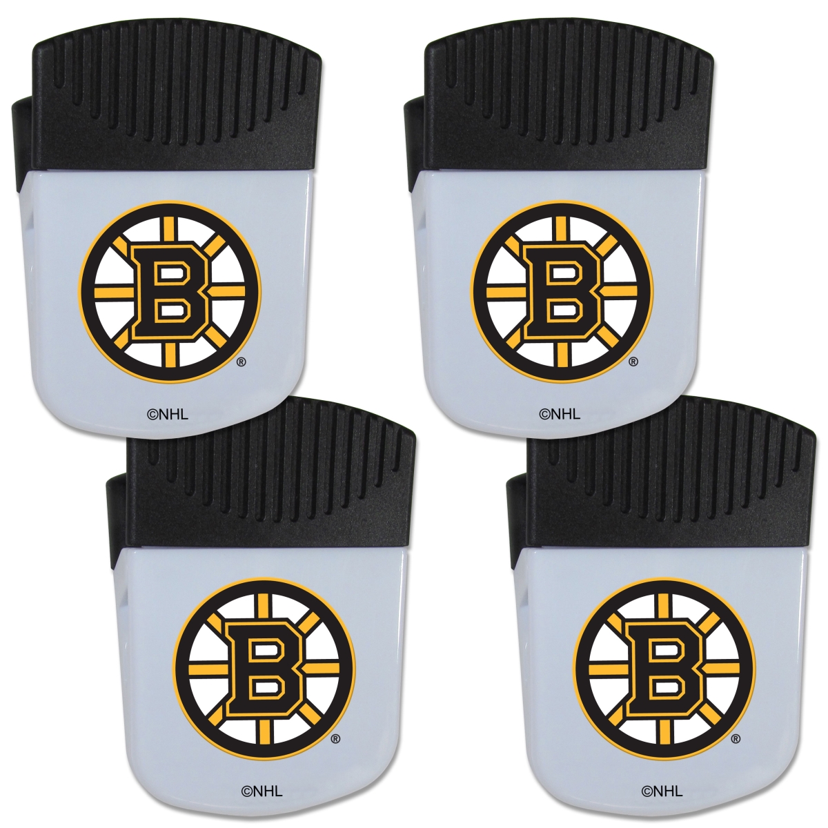 Picture of Siskiyou 4HPMC20 Unisex NHL Boston Bruins Chip Clip Magnet with Bottle Opener - Pack of 4
