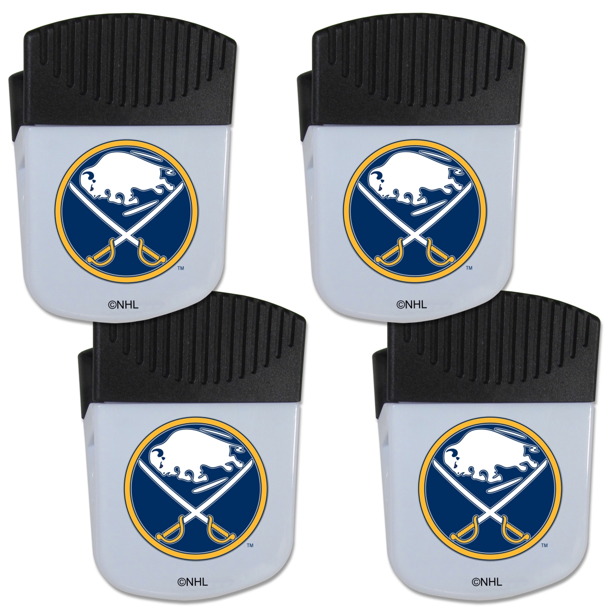 Picture of Siskiyou 4HPMC25 Unisex NHL Buffalo Sabres Chip Clip Magnet with Bottle Opener - Pack of 4