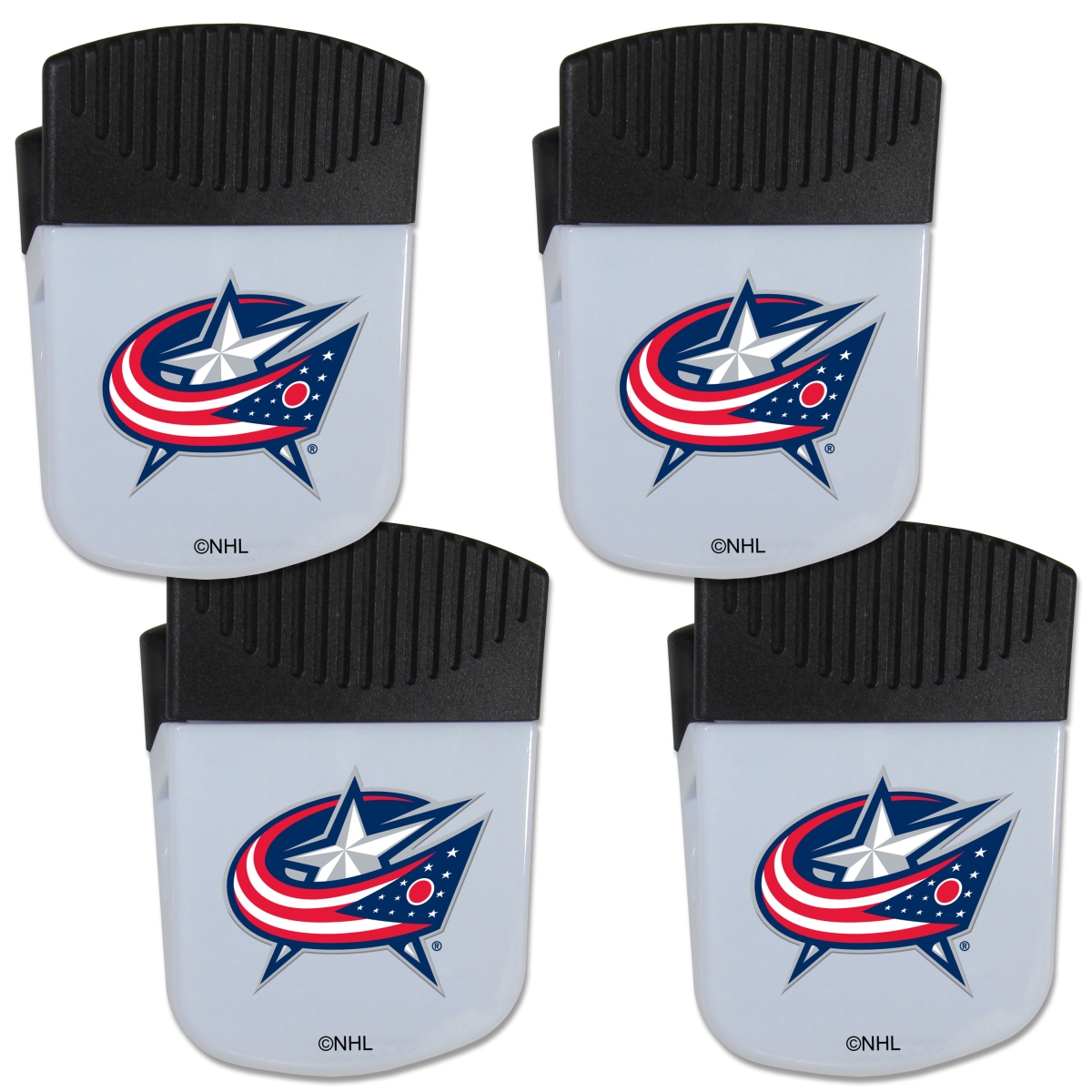 Picture of Siskiyou 4HPMC130 Unisex NHL Columbus Blue Jackets Chip Clip Magnet with Bottle Opener - Pack of 4