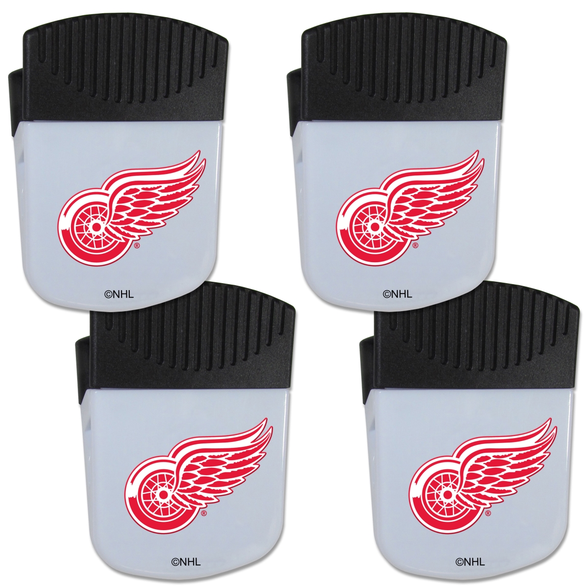 Picture of Siskiyou 4HPMC110 Unisex NHL Detroit Red Wings Chip Clip Magnet with Bottle Opener - Pack of 4