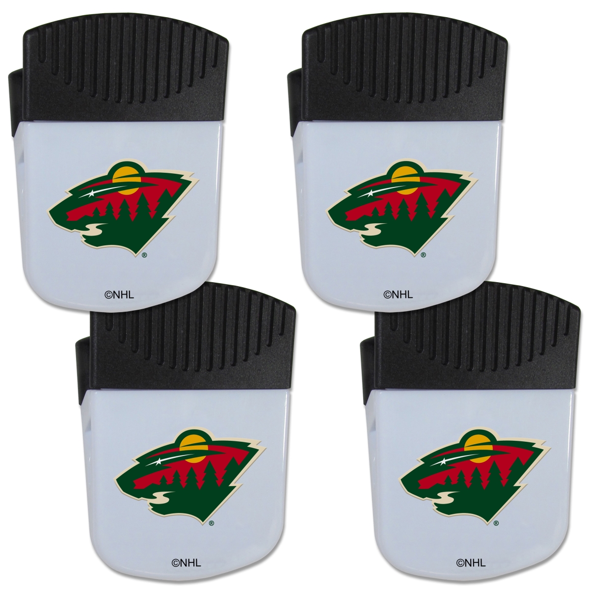 Picture of Siskiyou 4HPMC145 Unisex NHL Minnesota Wild Chip Clip Magnet with Bottle Opener - Pack of 4