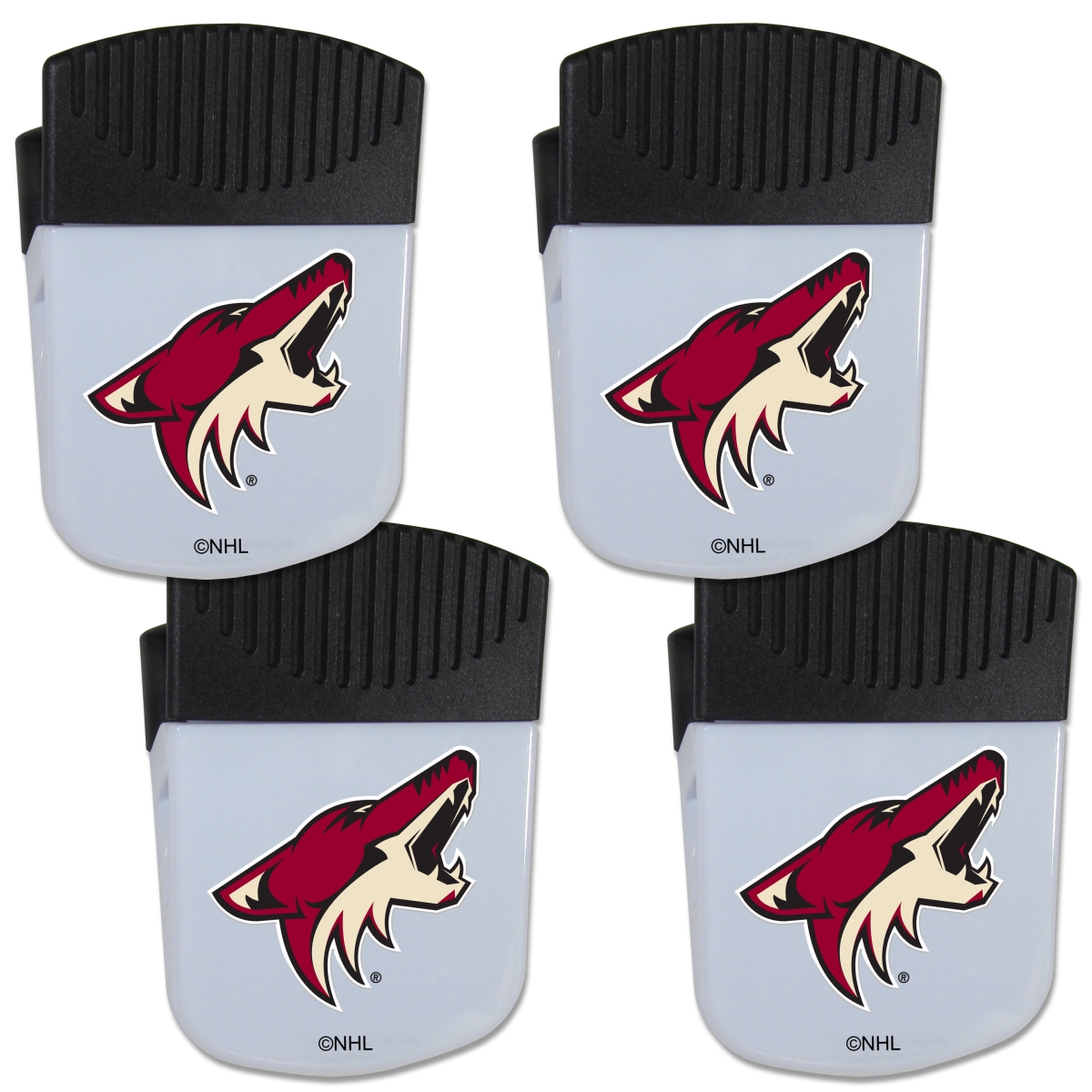 Picture of Siskiyou 4HPMC45 Unisex NHL Arizona Coyotes Chip Clip Magnet with Bottle Opener - Pack of 4
