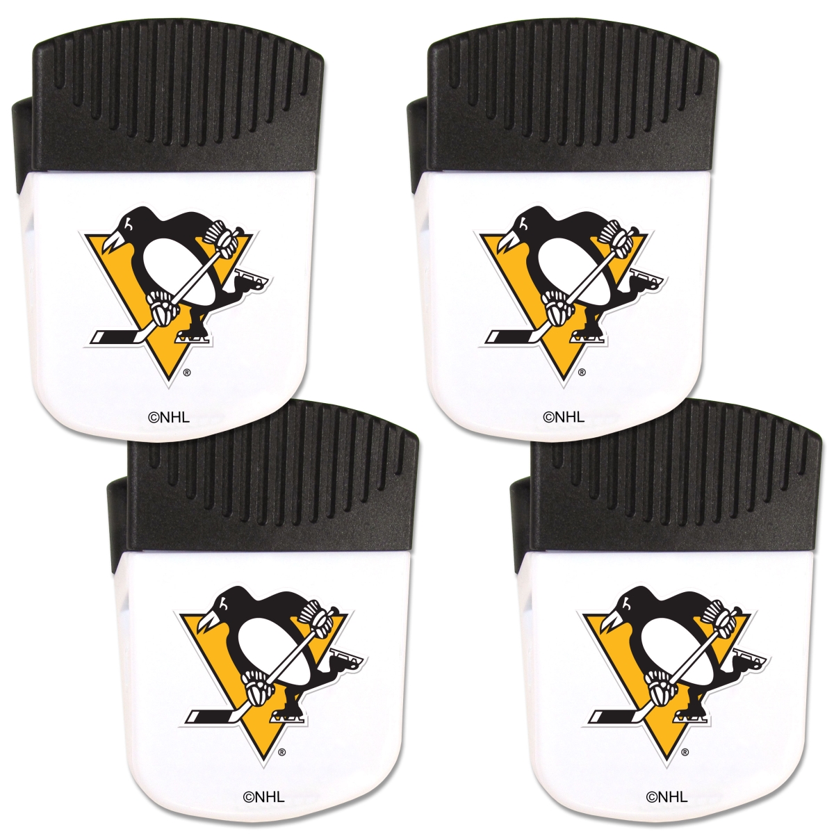 Picture of Siskiyou 4HPMC100 Unisex NHL Pittsburgh Penguins Chip Clip Magnet with Bottle Opener - Pack of 4