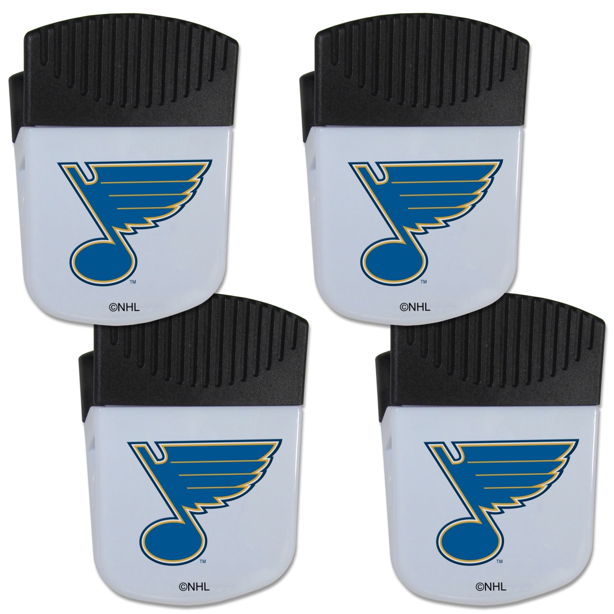 Picture of Siskiyou 4HPMC15 Unisex NHL State Louis Blues Chip Clip Magnet with Bottle Opener - Pack of 4