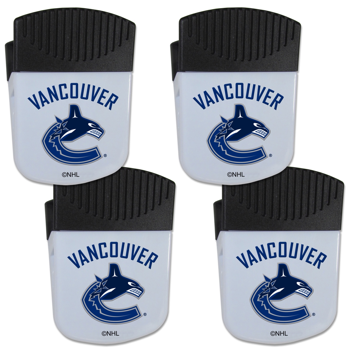 Picture of Siskiyou 4HPMC35 Unisex NHL Vancouver Canucks Chip Clip Magnet with Bottle Opener - Pack of 4