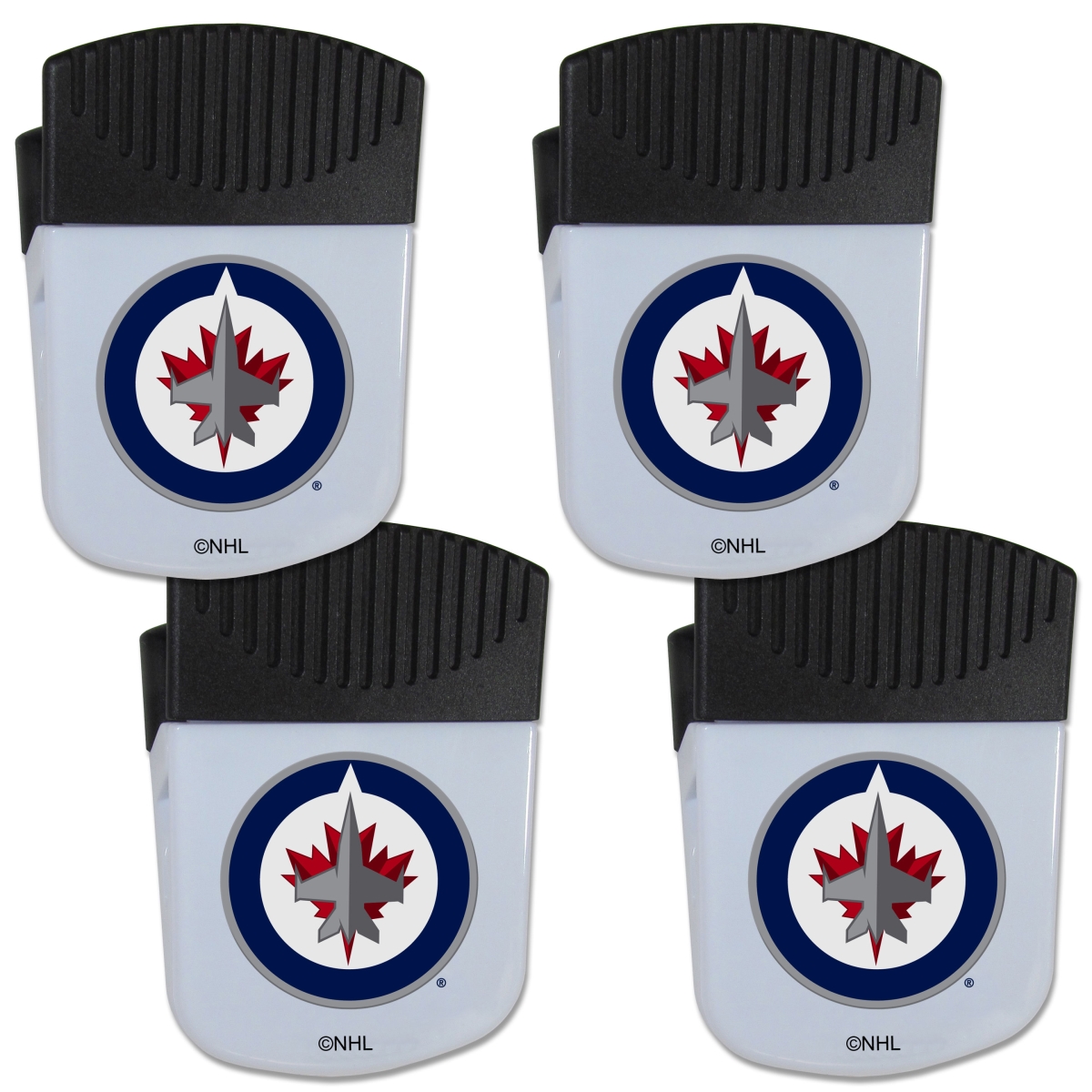 Picture of Siskiyou 4HPMC155 Unisex NHL Winnipeg Jets Chip Clip Magnet with Bottle Opener - Pack of 4