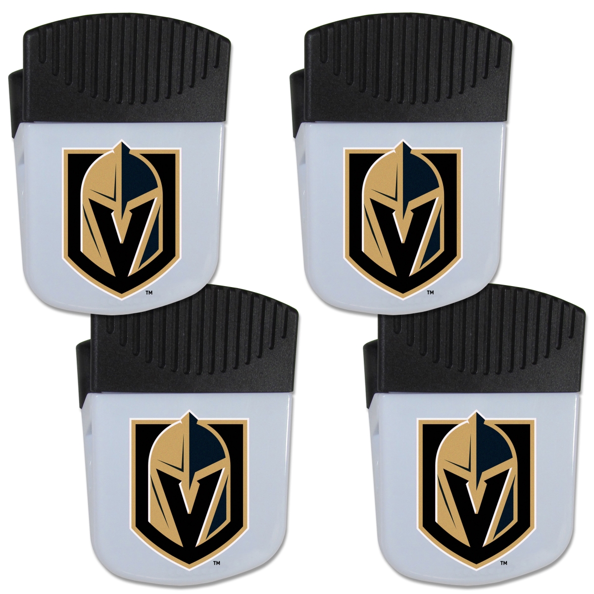 Picture of Siskiyou 4HPMC165 Unisex NHL Vegas Golden Knights Chip Clip Magnet with Bottle Opener - Pack of 4
