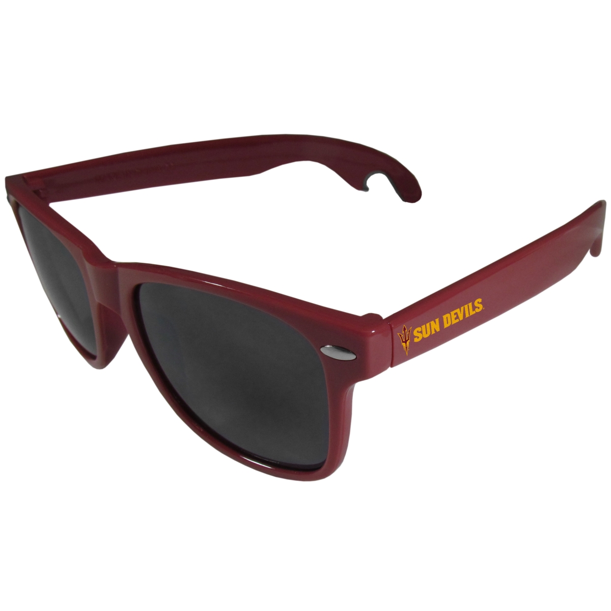 Siskiyou CS1B68M Unisex NCAA Arizona State Sun Devils Beachfarer Bottle Opener Sunglasses, Maroon - One Size