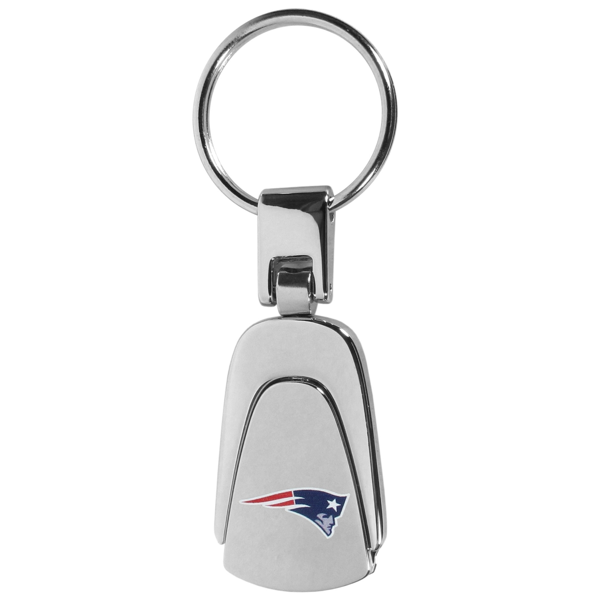 Siskiyou FKP120 Unisex NFL New England Patriots Steel Teardop Key Chain