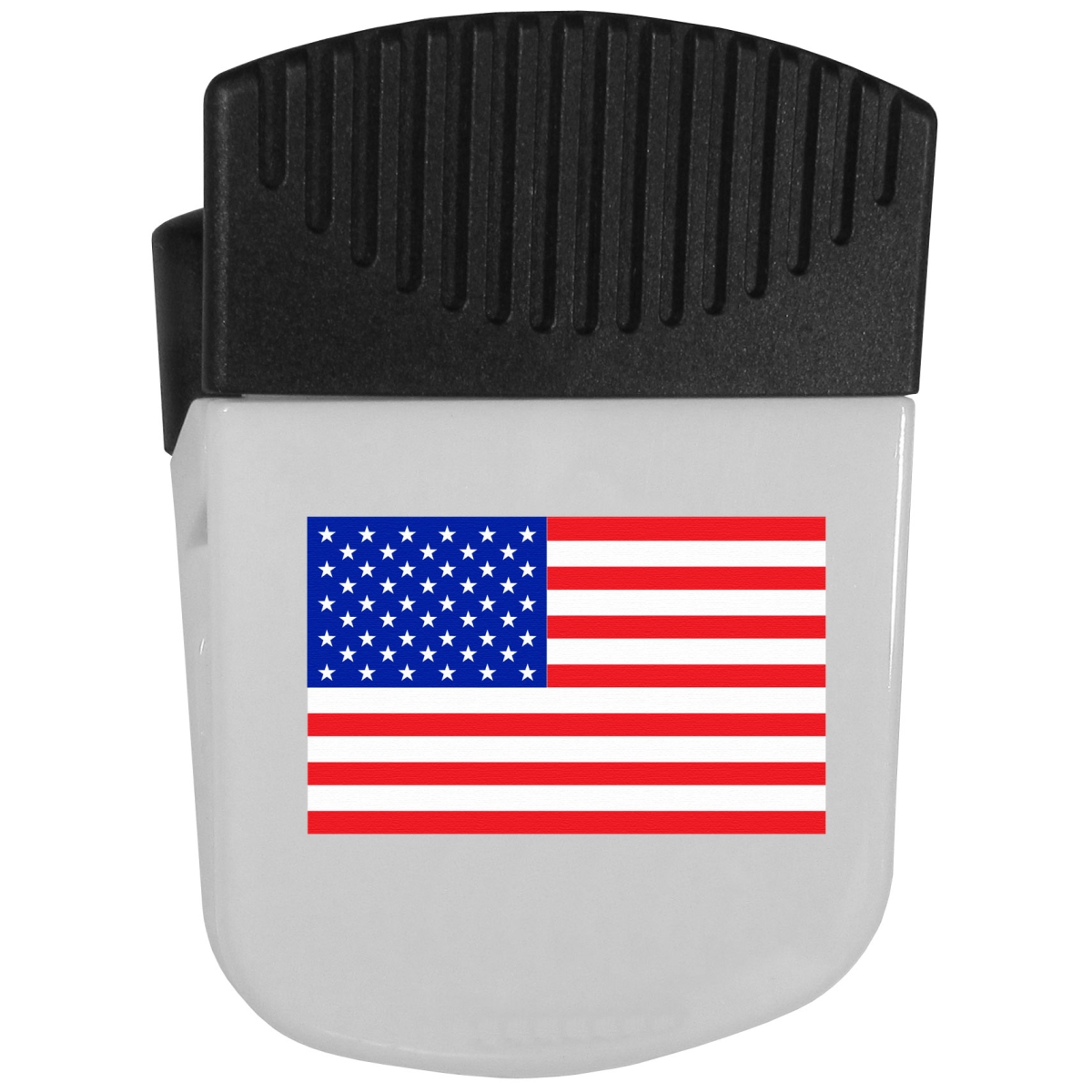 Picture of Siskiyou SPMC109 Unisex Military, Patriotic & Firefighter United States Flag Chip Clip Magnet with Bottle Opener