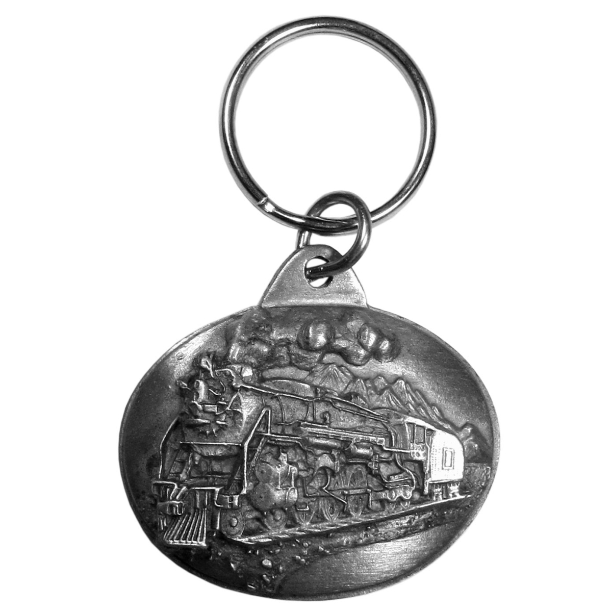Siskiyou  Locomotive Antiqued Keyring - One Size