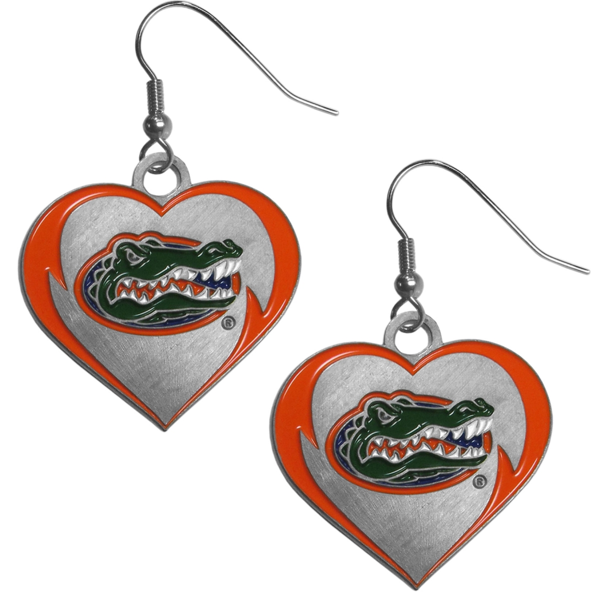 Siskiyou CERH4 Female NCAA Florida Gators Heart Dangle Earrings