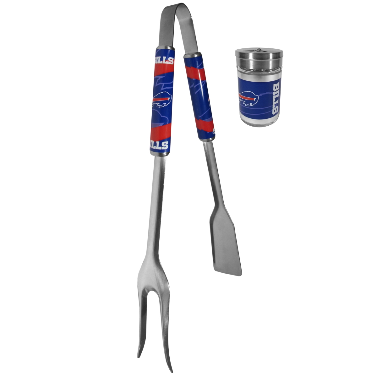 Siskiyou FBQM015SEA Unisex NFL Buffalo Bills 3-in-1 BBQ Tool & Season Shaker - One Size