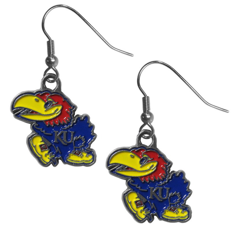 Siskiyou CDE21 Female NCAA Kansas Jayhawks Dangle Earrings