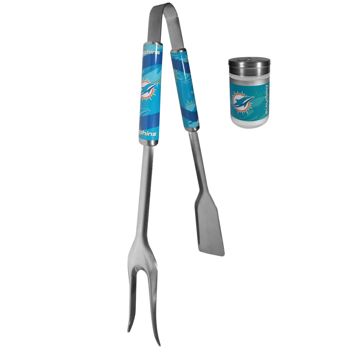 Picture of Siskiyou FBQM060SEA Unisex NFL Miami Dolphins 3-in-1 BBQ Tool & Season Shaker - One Size