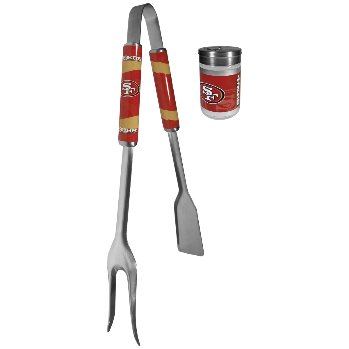 Picture of Siskiyou FBQM075SEA Unisex NFL San Francisco 49ers 3-in-1 BBQ Tool & Season Shaker - One Size