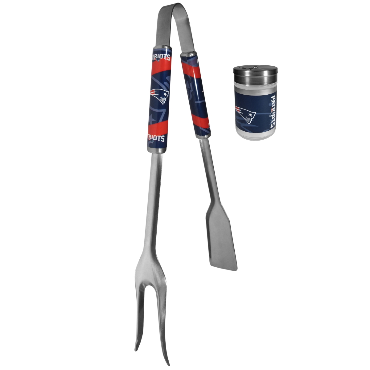 Picture of Siskiyou FBQM120SEA Unisex NFL New England Patriots 3-in-1 BBQ Tool & Season Shaker - One Size