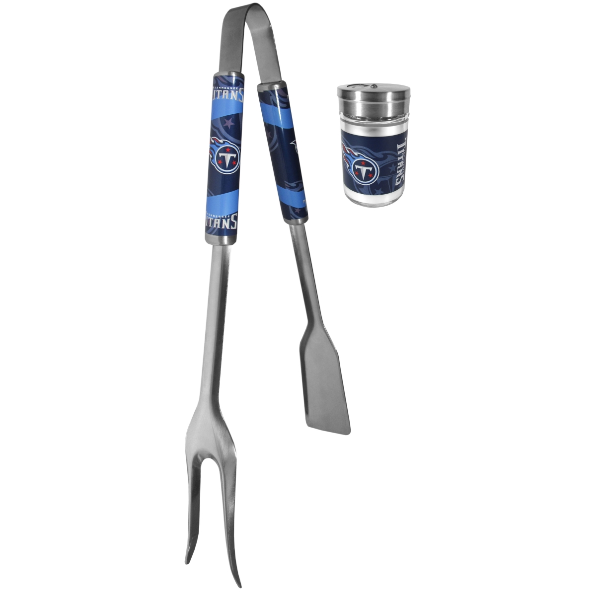 Picture of Siskiyou FBQM185SEA Unisex NFL Tennessee Titans 3-in-1 BBQ Tool & Season Shaker - One Size