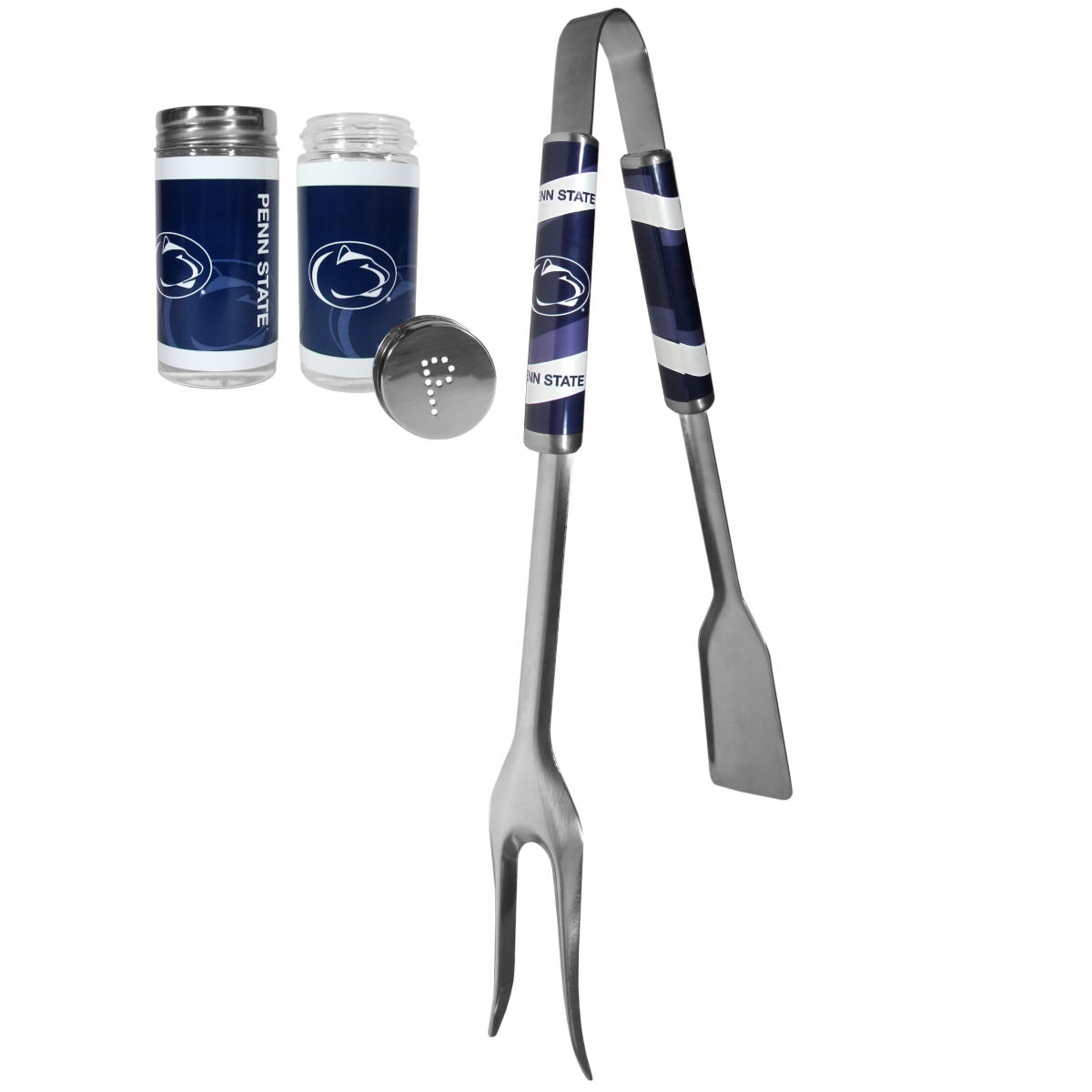 Siskiyou CBQM27TSP Unisex NCAA Penn State Nittany Lions 3-in-1 BBQ Tool & Salt & Pepper Shaker - One Size