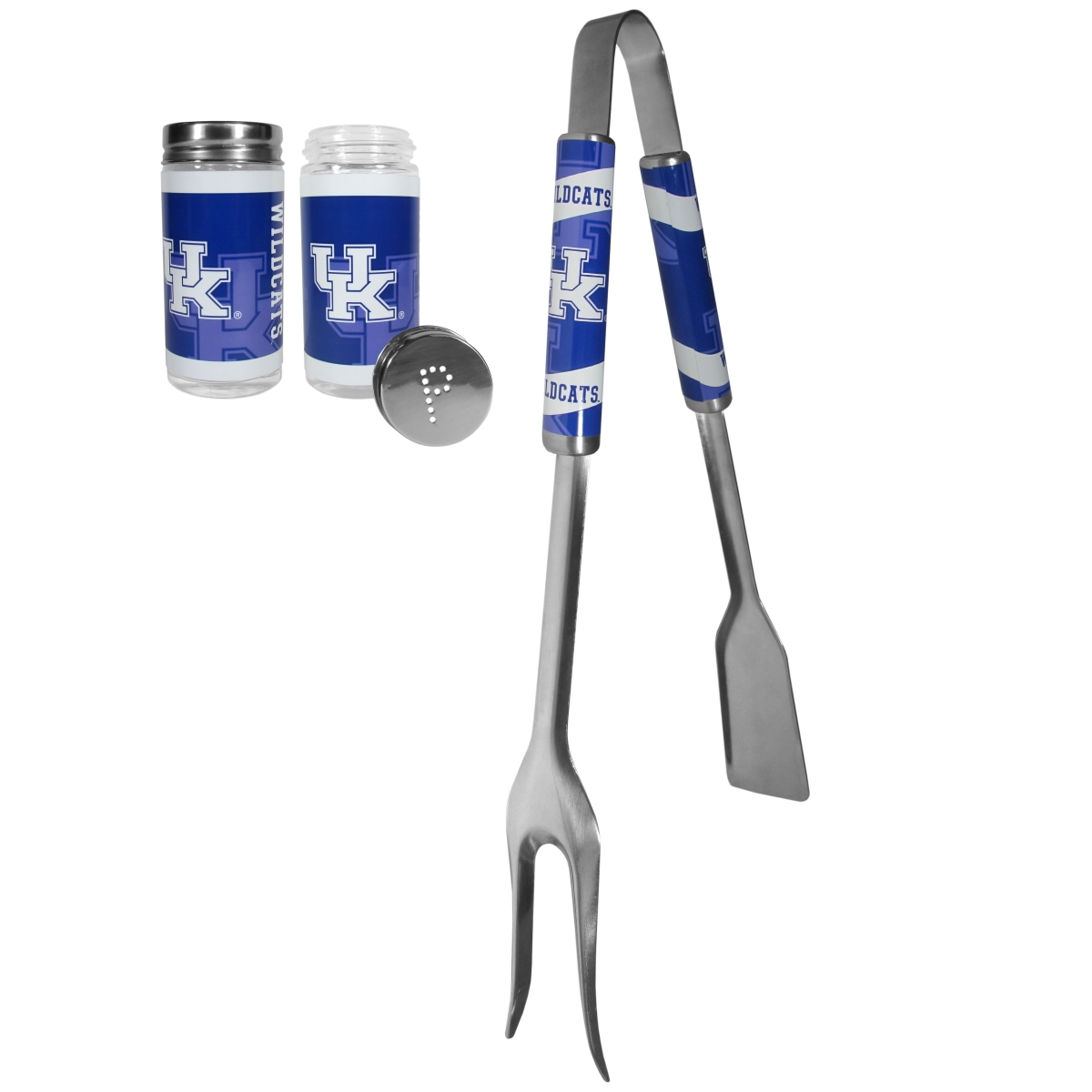 Siskiyou CBQM35TSP Unisex NCAA Kentucky Wildcats 3-in-1 BBQ Tool & Salt & Pepper Shaker - One Size