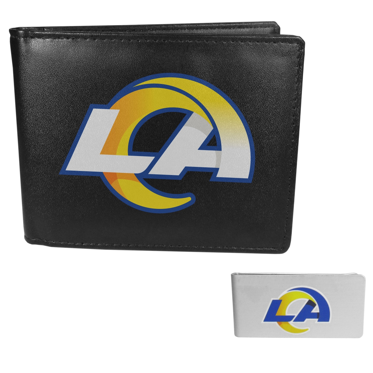Siskiyou FBIL130BMP Unisex NFL Los Angeles Rams Bi-fold Wallet & Money Clip