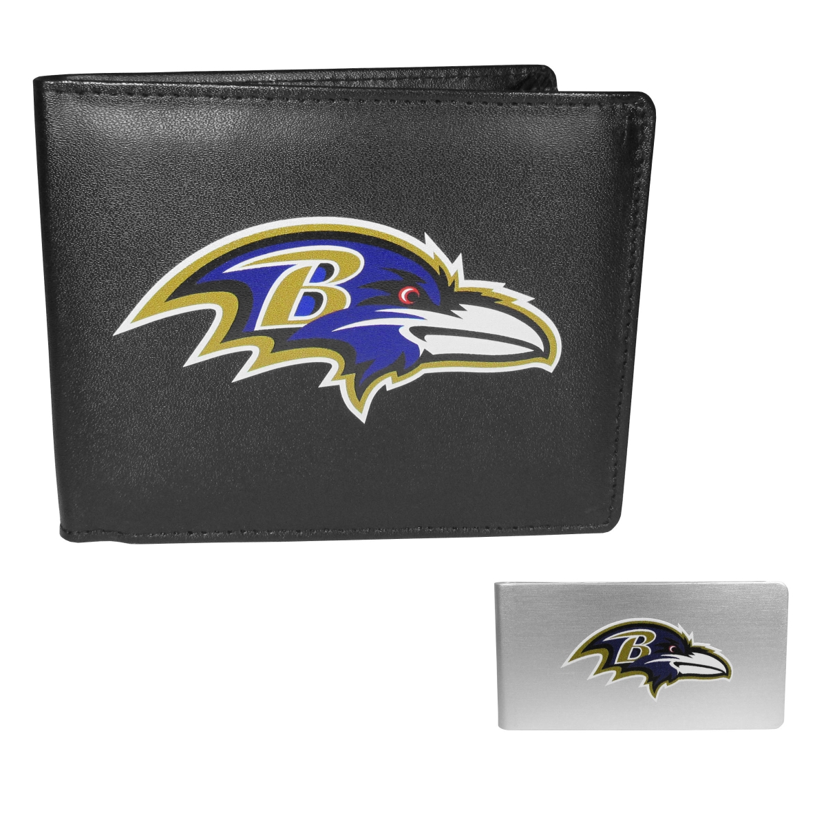 Siskiyou FBIL180BMP Unisex NFL Baltimore Ravens Bi-fold Wallet & Money Clip