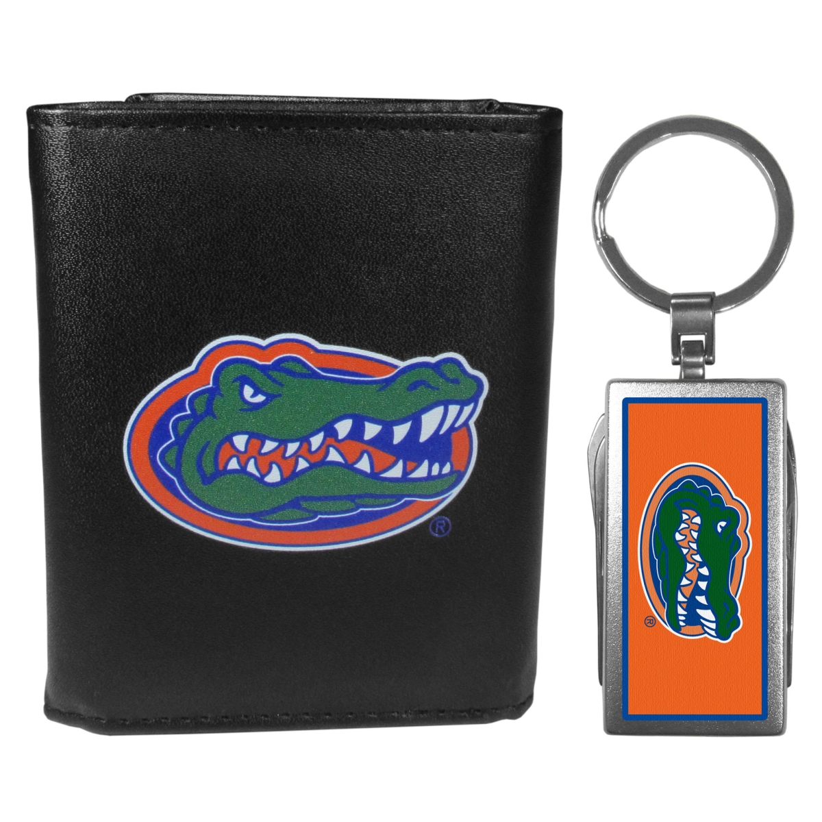 Siskiyou CTRL4MTC Male NCAA Florida Gators Tri-fold Wallet & Multi-tool Key Chain