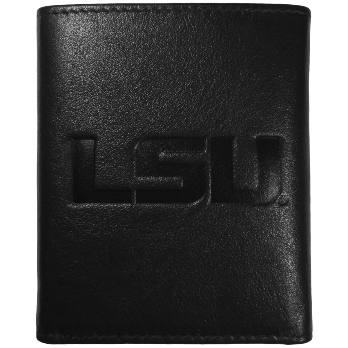Siskiyou CLET43 Male NCAA LSU Tigers Embossed Leather Tri-fold Wallet
